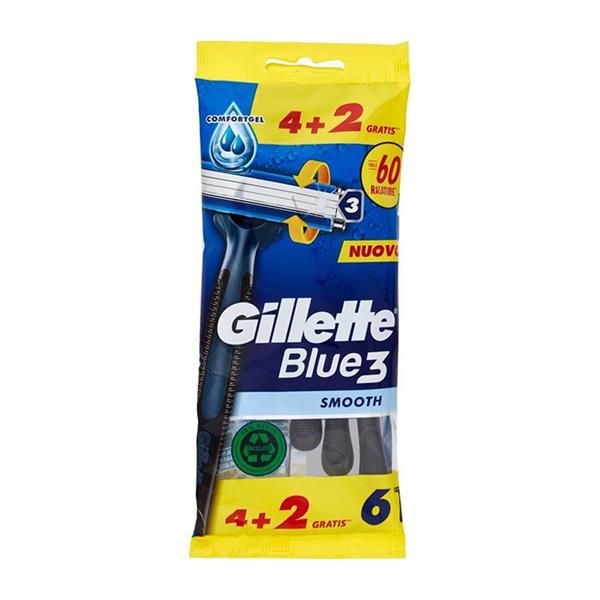 GILLETTE BLUE3 SMOOTH RADI&GETTA 4+2
