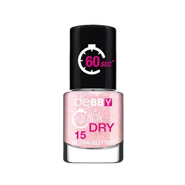 DEBBY SMALTO QUICK DRY 15 glitter pink