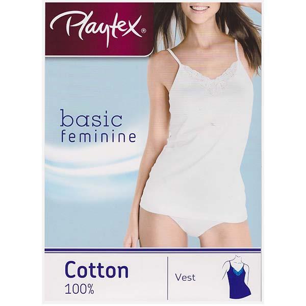 PLAYTEX BASIC FEMININE P4754 S/S BIANCO TG.S