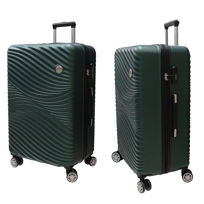 TROLLEY 4 RUOTE COVERI COLLECTION CC-80121 GREEN CM.70X44X30