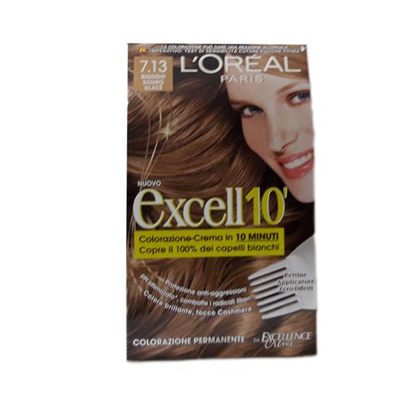 L'OREAL EXCELL10' 7.13 BIONDO SCURO GLACE'
